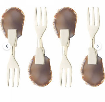 Conjunto Garfos para Petisco Inox - 4pç